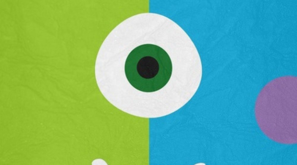 كرة خضراء صغيرة بعين واحدة